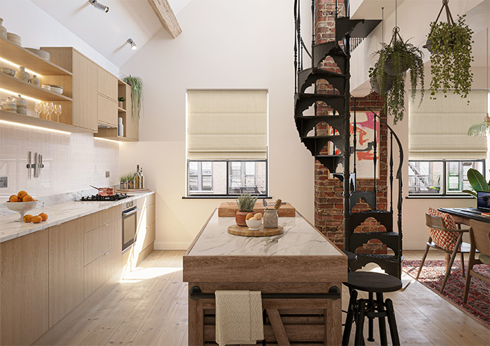 Rhea, Sesame - Twist&Fit Roman Blind - Image 8